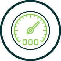 Thermostat Line Circle Icon Design vector