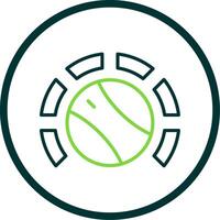 Thermostat Line Circle Icon Design vector