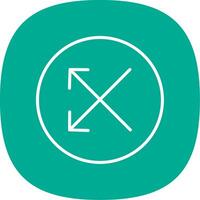 Split Line Curve Icon Design vector