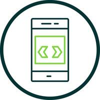 Arrow Line Circle Icon Design vector