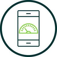 Dashboard Line Circle Icon Design vector