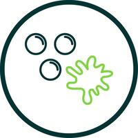 Paintballs Line Circle Icon Design vector