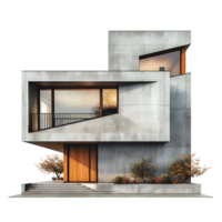 Modern house on isolated background png