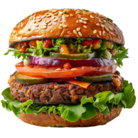 Burger on transparent Background png