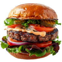 Burger sur transparent Contexte png