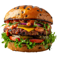 Burger auf transparent Hintergrund png