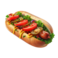 hot dog on isolated background png