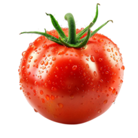 Red fresh tomato on transparent Background png