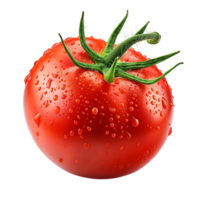 Red fresh tomato on transparent Background png