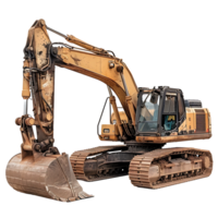 Track excavator on transparent Background png