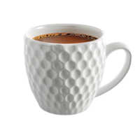 white cup of coffee on isolated background png