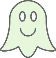 Ghost Fillay Icon Design vector