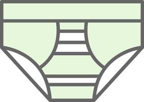 Underwear Fillay Icon Design vector