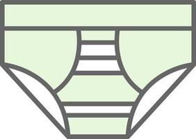 Underwear Fillay Icon Design vector