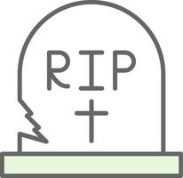 lápida sepulcral relleno icono diseño vector
