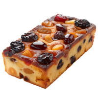 Tasty fruitcake on transparent Background png