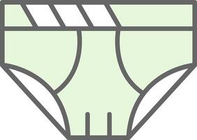 Underwear Fillay Icon Design vector