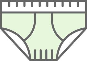 Underwear Fillay Icon Design vector