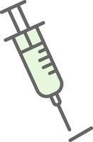 Syringe Fillay Icon Design vector