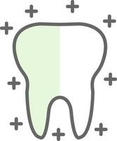 diente relleno icono diseño vector
