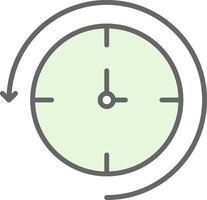 Back In Time Fillay Icon Design vector
