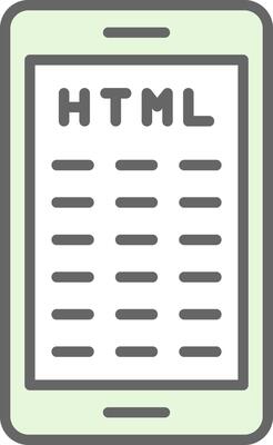 Mobile Coding Fillay Icon Design