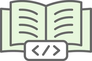 Book Fillay Icon Design vector