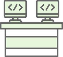 Pair Fillay Icon Design vector