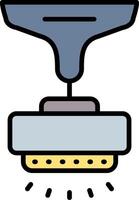 Lamp Line Filled Icon vector