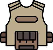 Vest Line Filled Icon vector