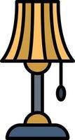 Lamp Line Filled Icon vector