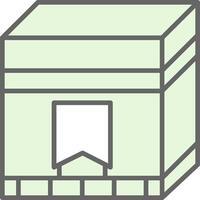 Kaaba Fillay Icon Design vector