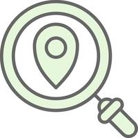 Map Pointer Fillay Icon Design vector