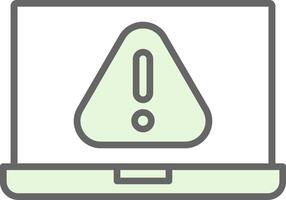 Error Fillay Icon Design vector