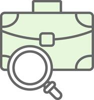 Briefcase Fillay Icon Design vector