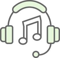 Music Fillay Icon Design vector