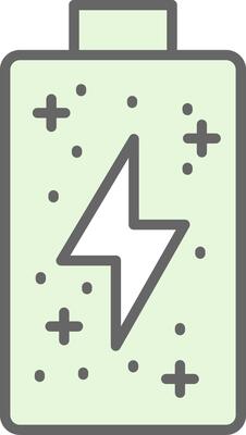 Battery Fillay Icon Design