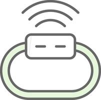 Wireless Fillay Icon Design vector
