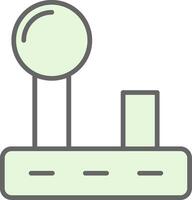 Joystick Fillay Icon Design vector