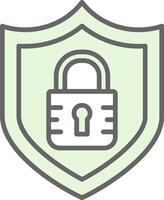 Encrypted Encrypted Fillay Icon Design vector