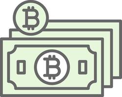 Bitcoin Cash Fillay Icon Design vector
