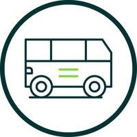 Van Line Circle Icon Design vector