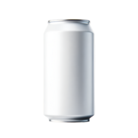 Realistic aluminum white can png