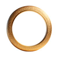 realistisch glinsterende gouden cirkel png