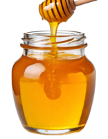 Illustration of pouring honey in jar png