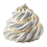 Illustration of white whipped cream png