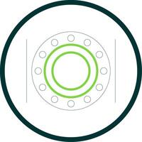 Ball Bearing Line Circle Icon Design vector