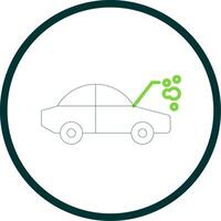 Car Breakdown Line Circle Icon Design vector