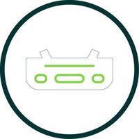 Bumper Line Circle Icon Design vector