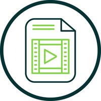 File Line Circle Icon Design vector